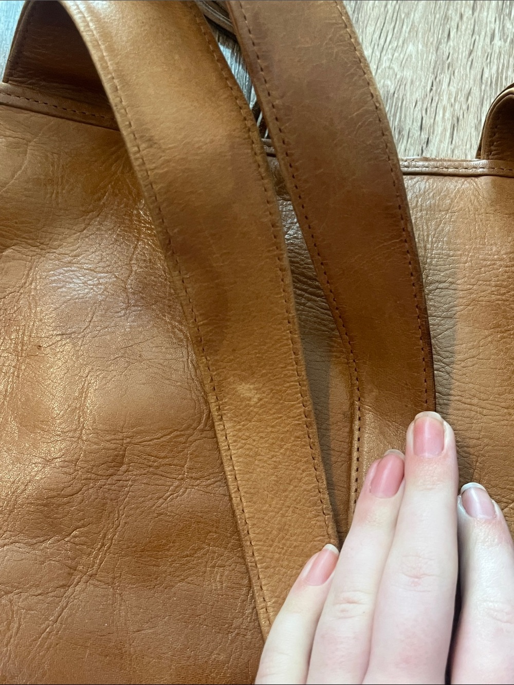 Vintage Carla Marchi Brown Woven Leather Tote with Spiral Brass Accent - Picture 10 of 12